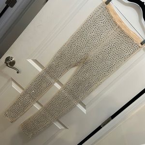 JLUXLABEL special occasion mesh sequen / rhinestone leggings